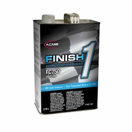 Finish 1 2.1 VOC Satin Clearcoat, Gallon FC75016